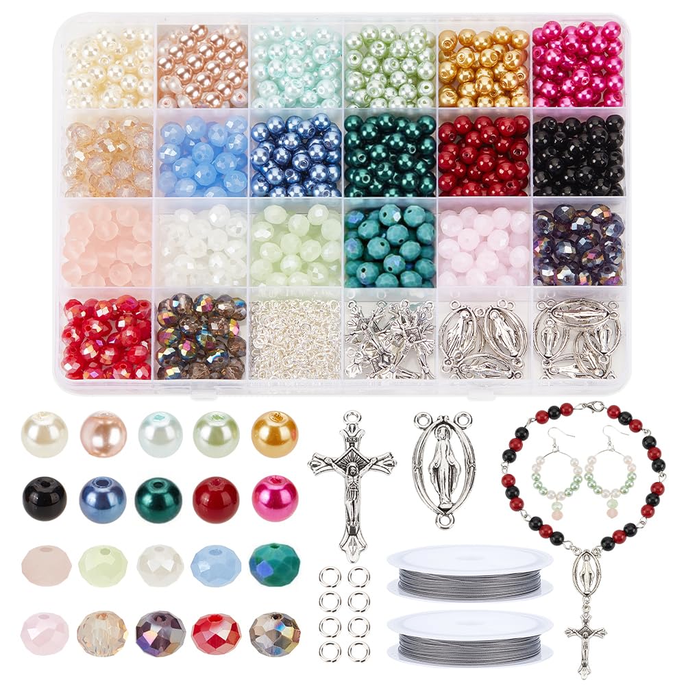 Amazon | NBEADS ロザリオメイキングキット 1120個 ネックレス
